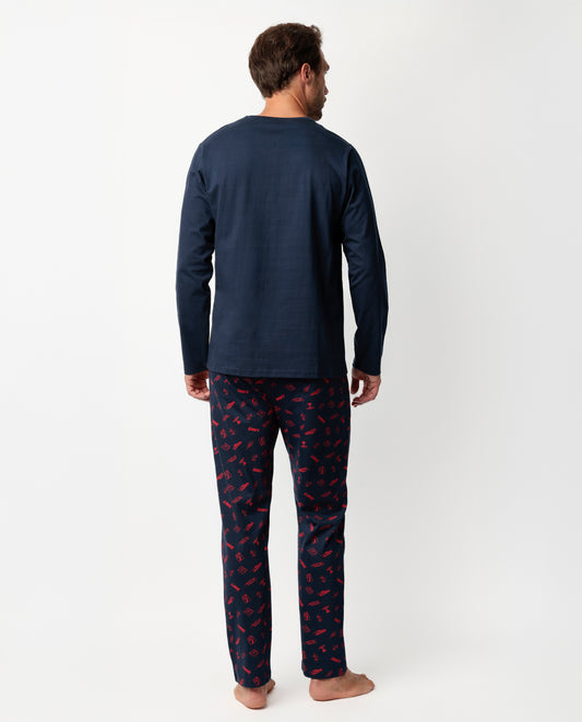 Pijama Manga Larga Neon Mcqueen para Hombre