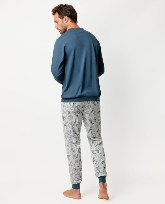 Pijama Manga Larga Totally Terrific para Hombre