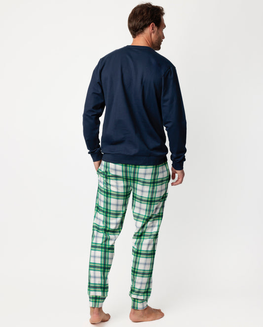 Pijama Manga Larga Felpa Ski Mouse para Hombre