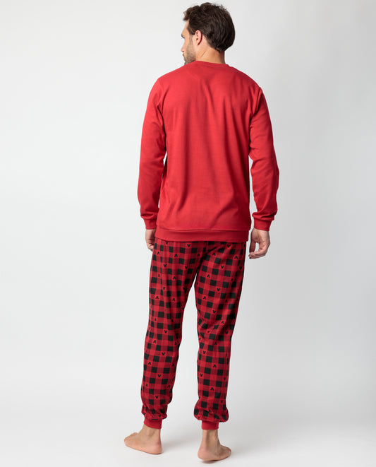 Pijama Manga Larga Mouse Holidays para Hombre