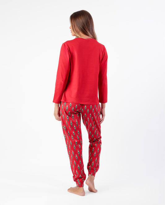 Pijama Manga Larga Nutcracker para Mujer
