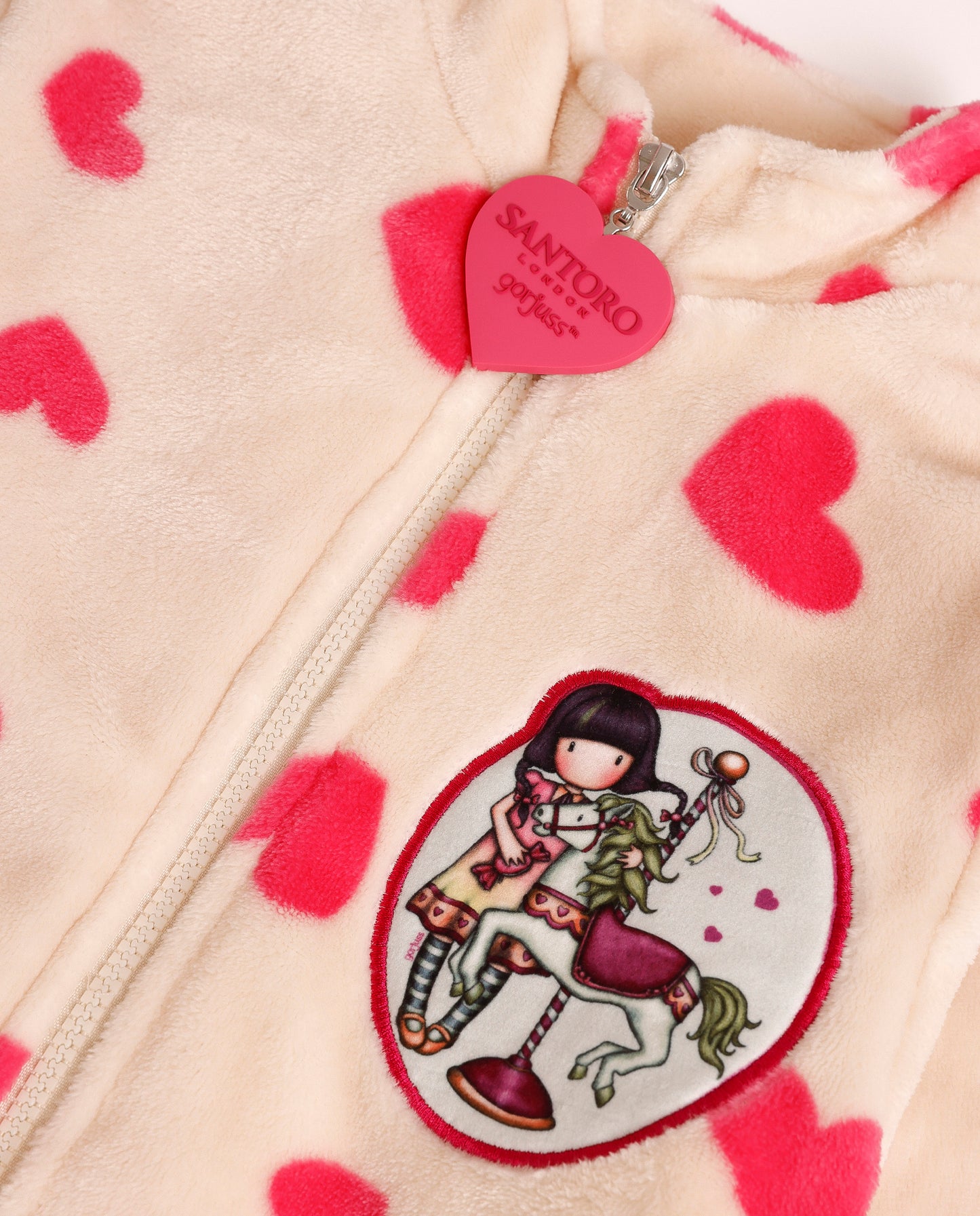 Bata Manga Larga Calentita Carousel para Niña