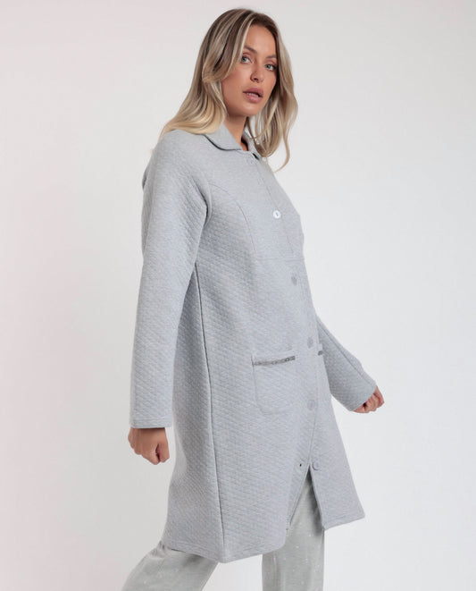 Bata Manga Larga Acolchada Classic Soft para Mujer