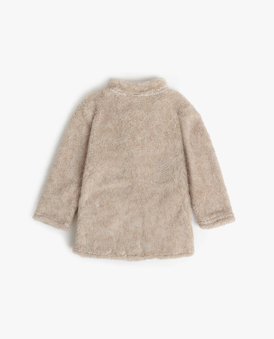 Bata Manga Larga Calentita Family Bear Cremallera para Niña