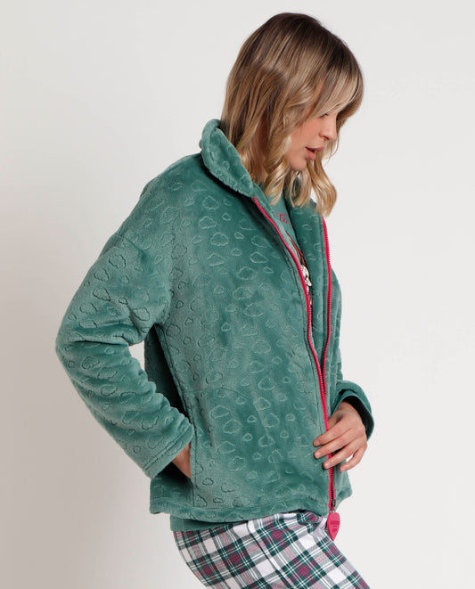 Bata Manga Larga Calentita Be Kind To The Planet para Mujer