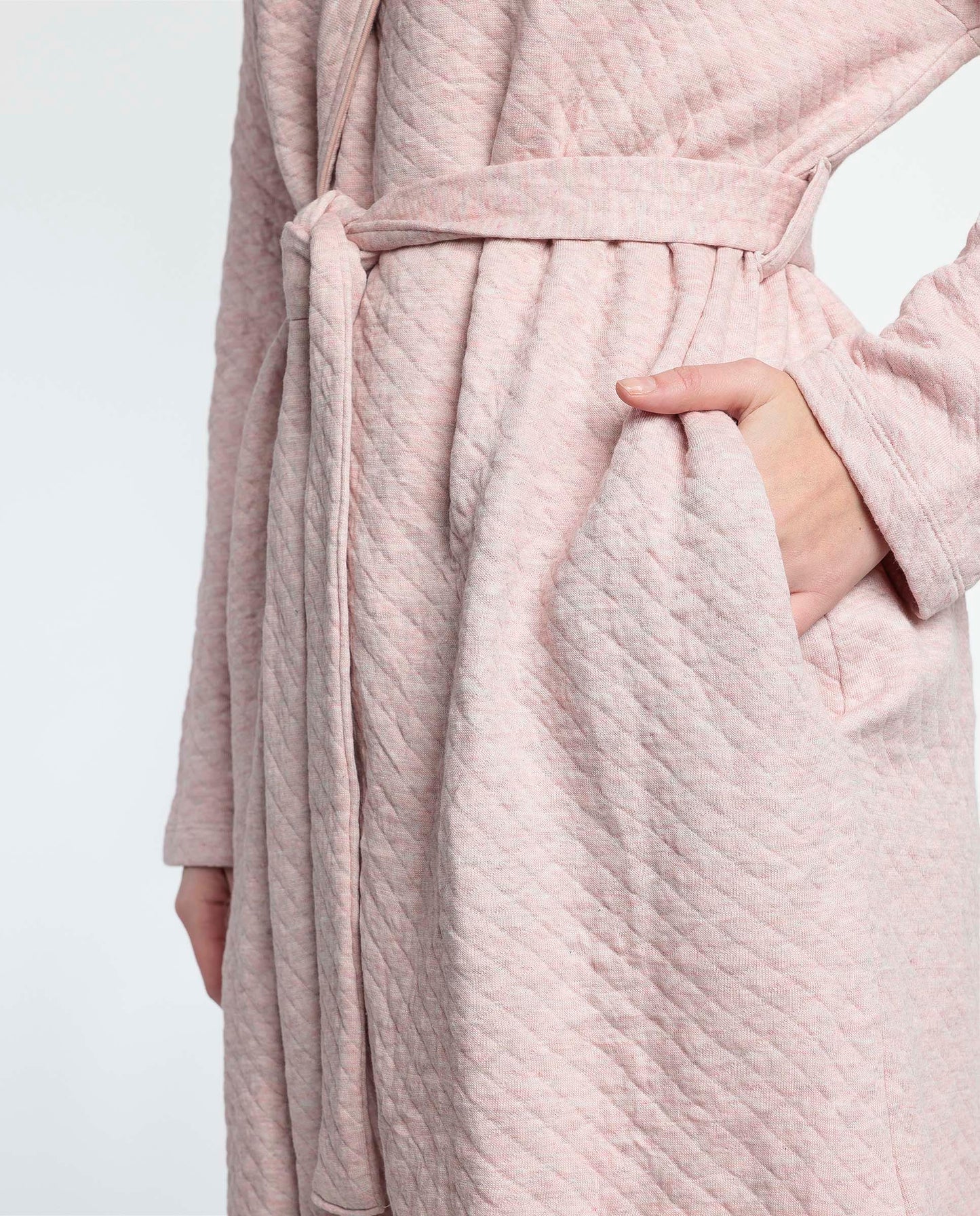 Bata Manga Larga Dots & Flowers para Mujer