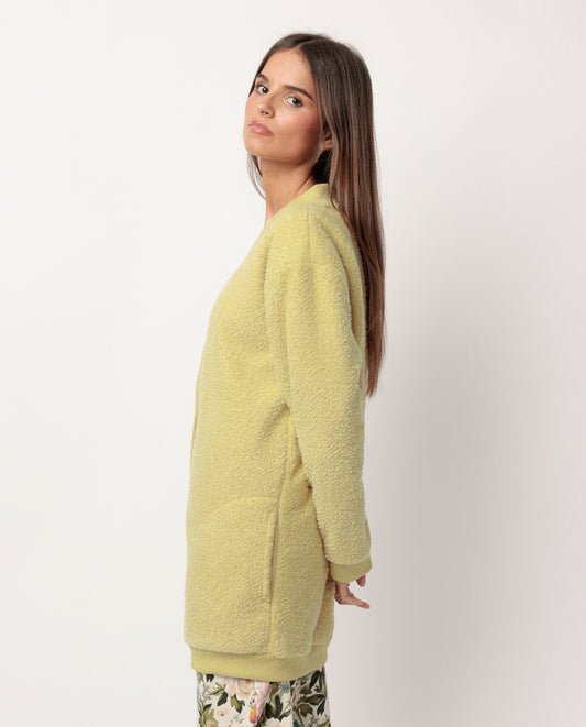 Bata Manga Larga Calentita Cretona para Mujer