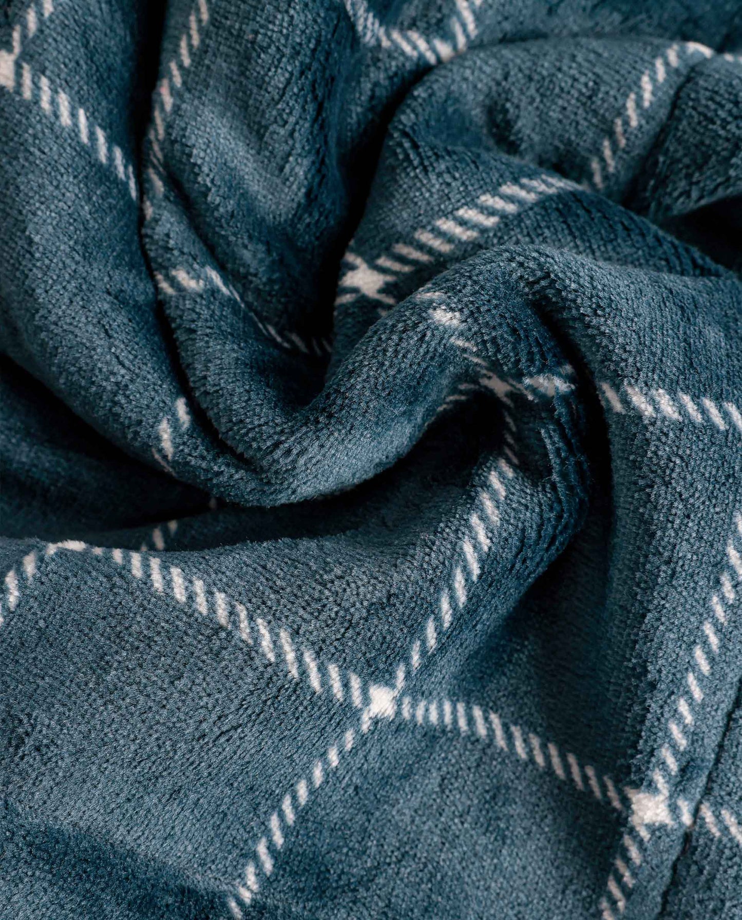 Manta Doble Cara Corel Cuadros Navy