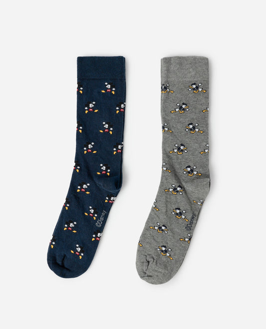 Calcetín de Caña Normal Classic Pixel para Hombre, (Caja de 6 pares)