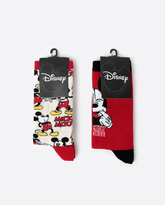 Calcetín de Caña Normal Best Mickey para Mujer, (Caja de 6 pares)