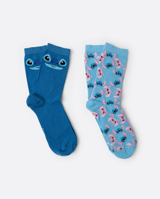 Calcetín de Caña Normal Stitch & Angel para Mujer, (Caja de 6 pares)