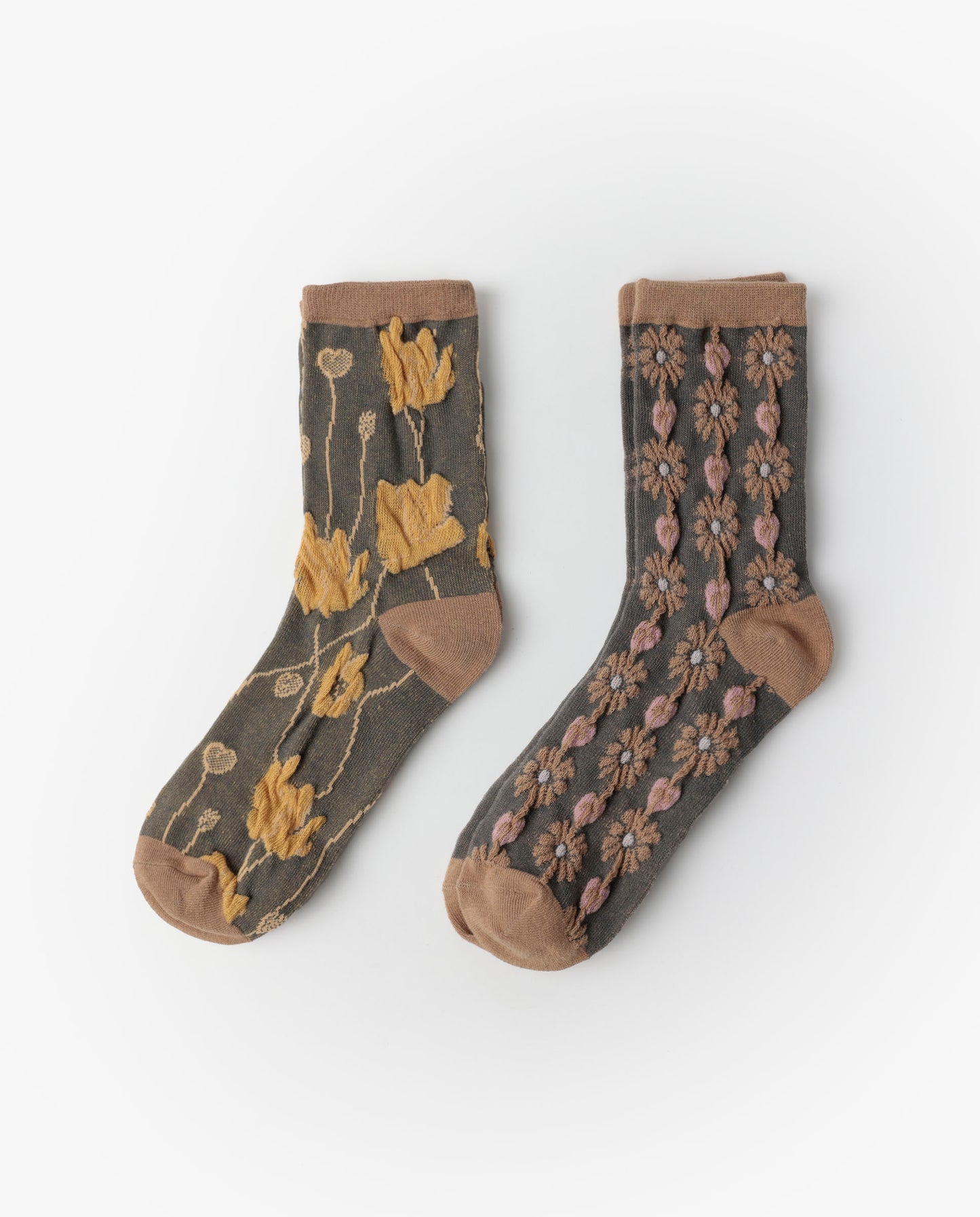 Calcetín de Caña Normal Special Flowers para Mujer, (Caja de 6 pares)