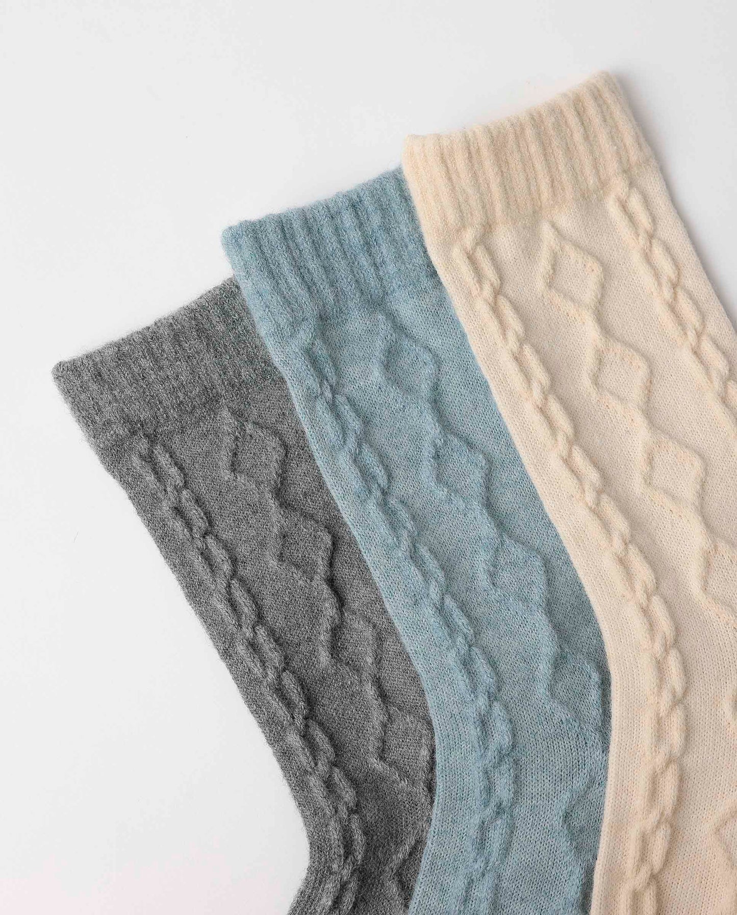 Calcetín de Caña Normal Textura para Mujer, (Caja de 6 pares)