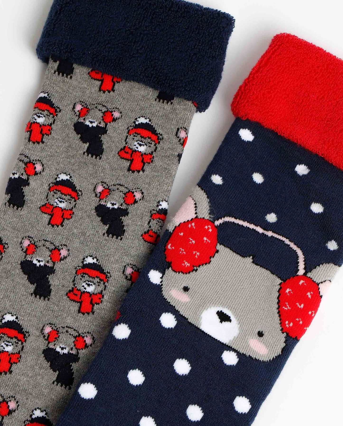 Calcetín Antideslizante Good Morning Mouse para Mujer, (Caja de 6 pares)