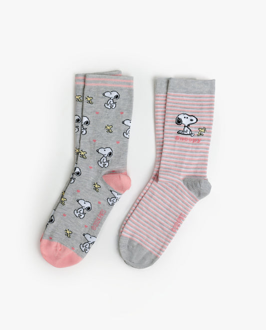 Calcetín Mediano Snoopy & Friends para Mujer, (Caja de 6 unidades)