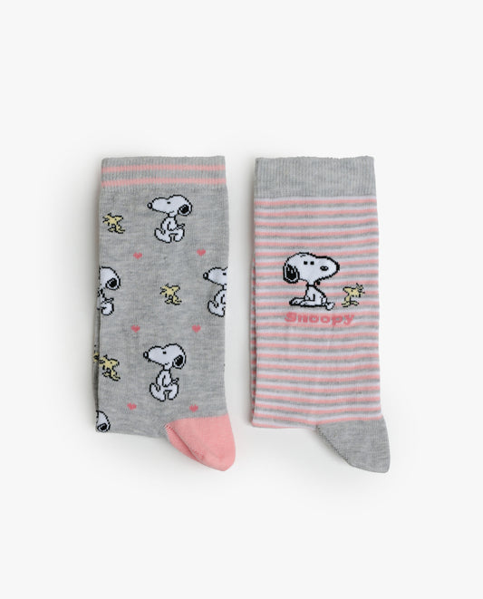 Calcetín Mediano Snoopy & Friends para Mujer, (Caja de 6 unidades)