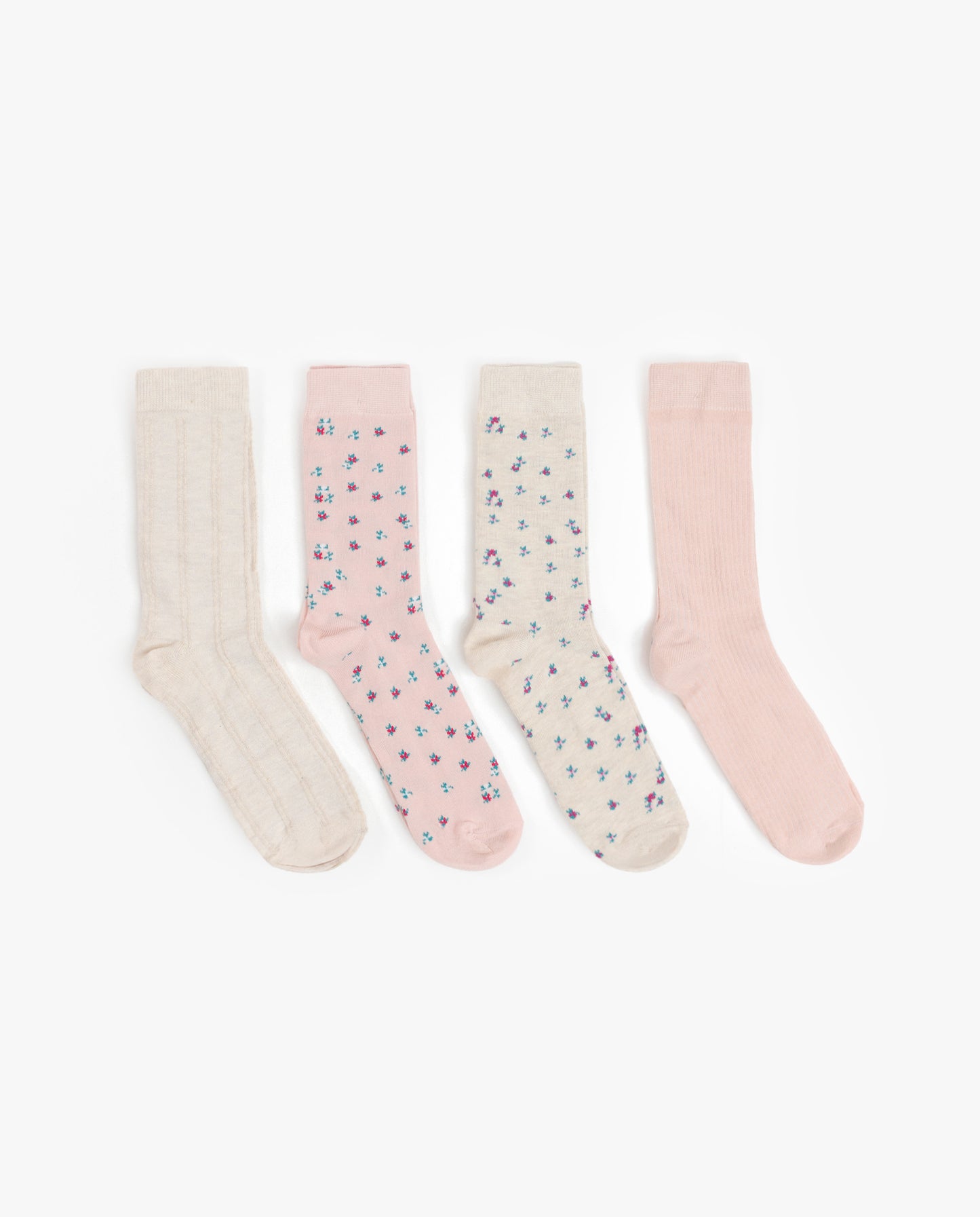 Calcetín Mediano Art Is Flowers para Mujer, (Caja de 12 unidades)