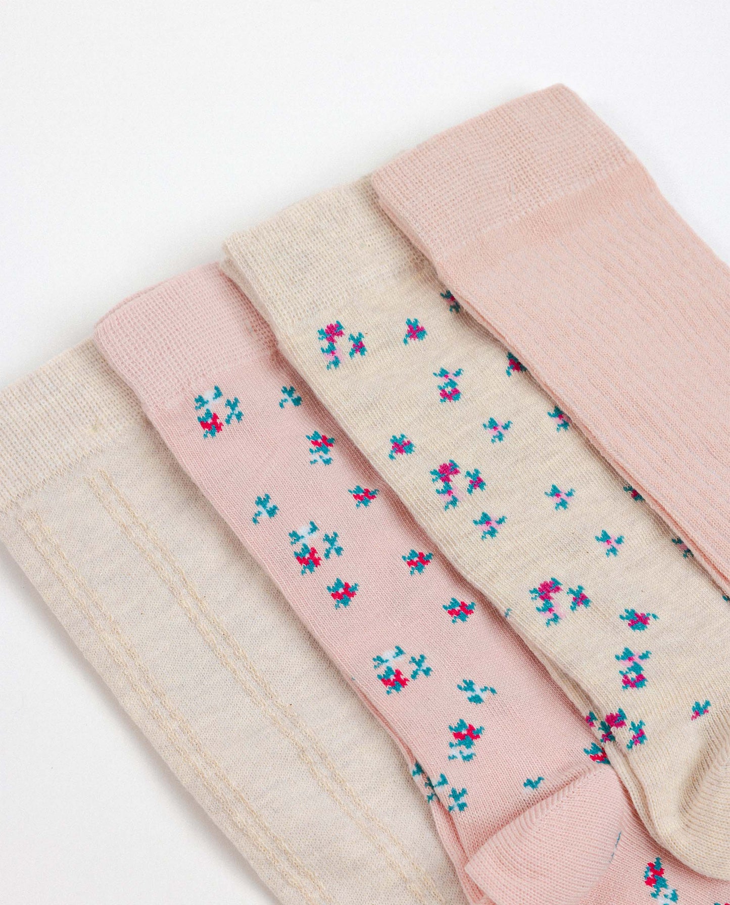 Calcetín Mediano Art Is Flowers para Mujer, (Caja de 12 unidades)