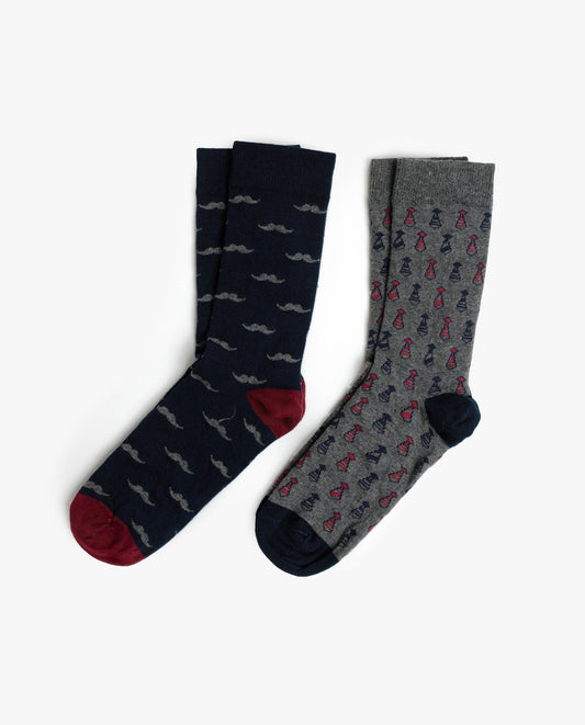 Calcetín Mediano Elegant para Hombre, (Caja de 6 unidades)