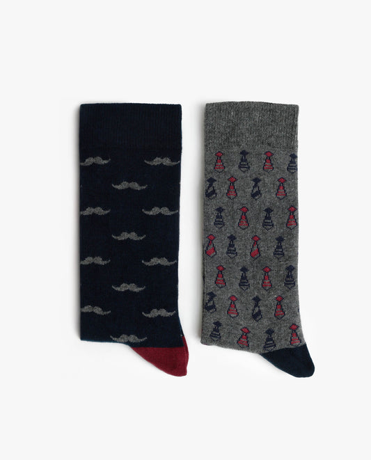 Calcetín Mediano Elegant para Hombre, (Caja de 6 unidades)