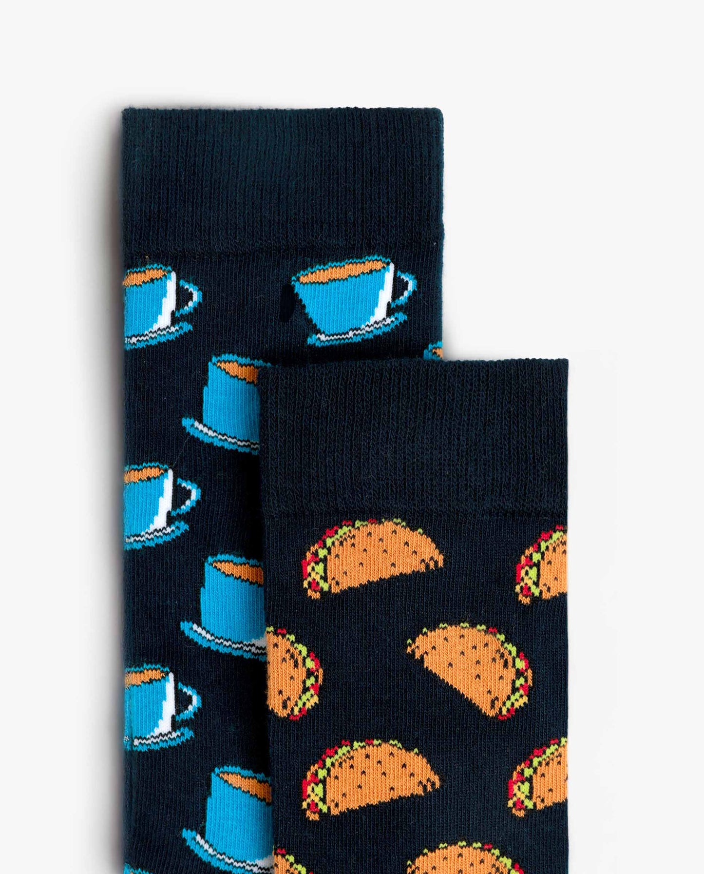 Calcetín Mediano Taco and Coffee para Hombre, (Caja de 6 pares)