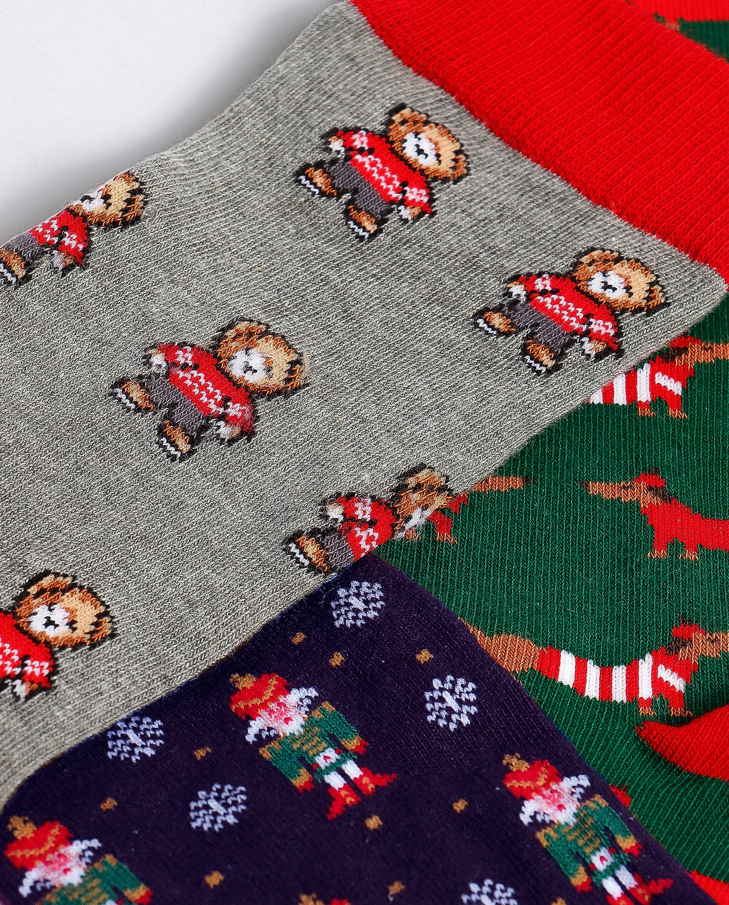 Calcetín Mediano Christmas para Hombre, (Caja de 3 unidades)