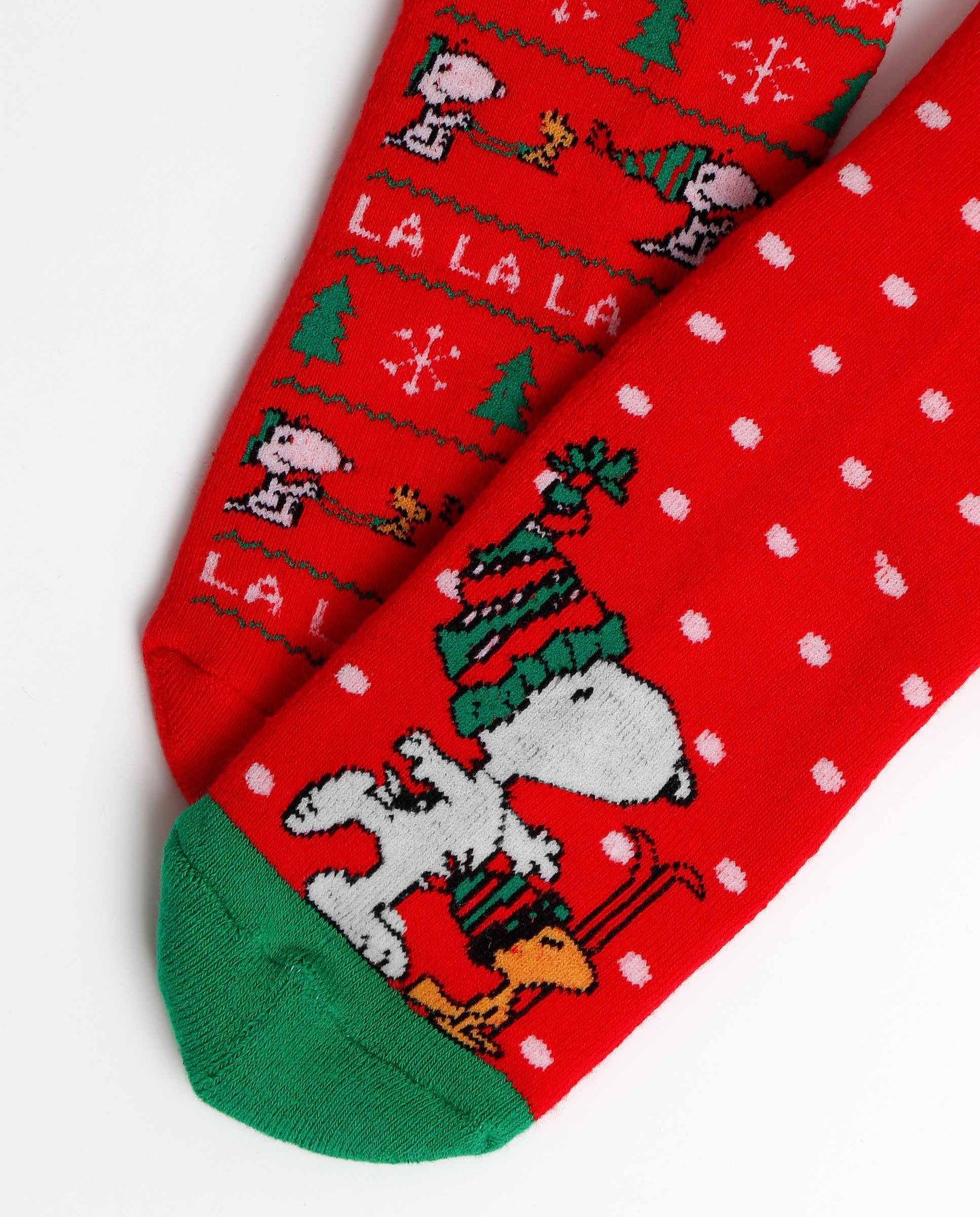 Calcetín Antideslizante Snoopy Winter para Mujer, (Pack 2 pares / Caja de 12 packs)