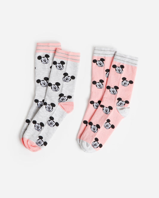 Calcetín Mickey Pink Small Faces para Mujer, (Caja de 6 unidades)