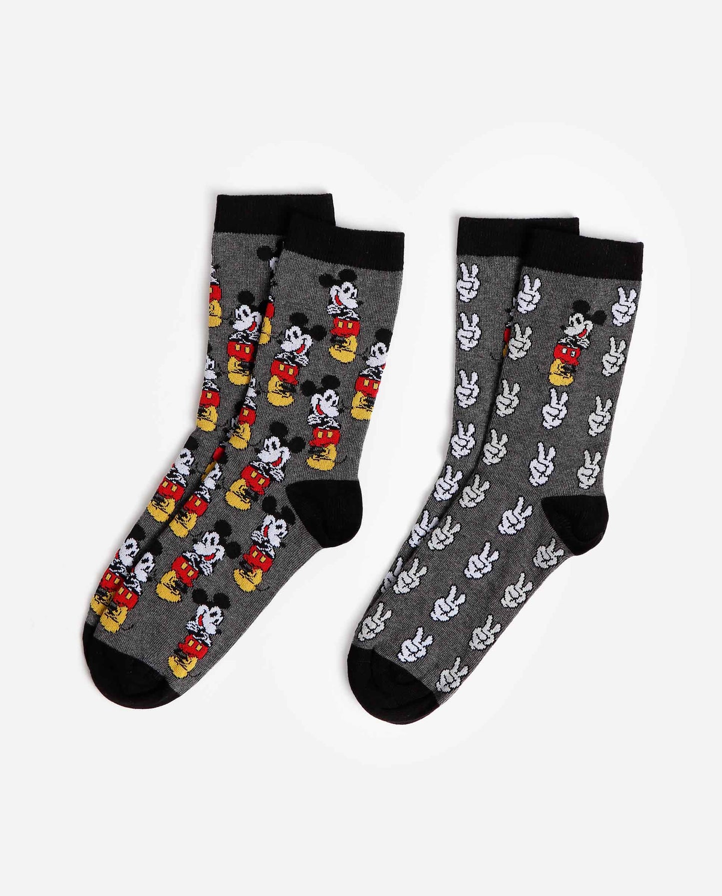 Calcetín Mickey Grey para Hombre, (Caja de 6 unidades)