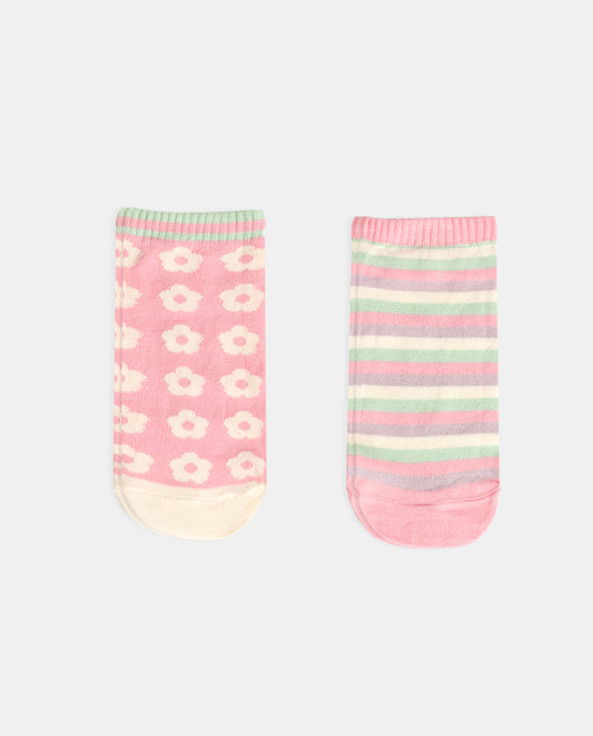 Calcetines Tobilleros Soft Flower para Mujer, (Caja de 6 pares)