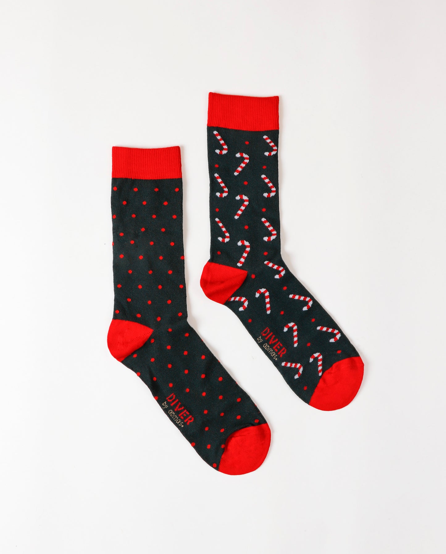 Calcetín Bastones para Hombre, (Caja de 24 unidades)