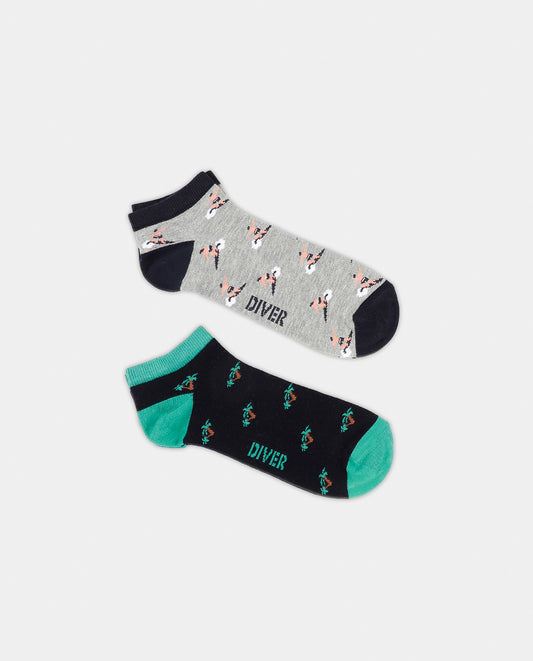 Calcetín Tobillero Beach para Hombre, (Caja de 6 unidades)