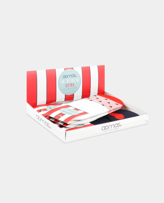 Calcetines Invisibles French Love para Mujer, (Caja de 6 pares)