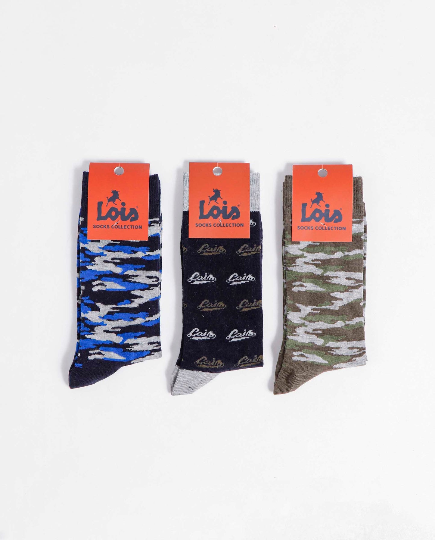 Calcetín Mediano Camo para Hombre, (Caja de 12 unidades)