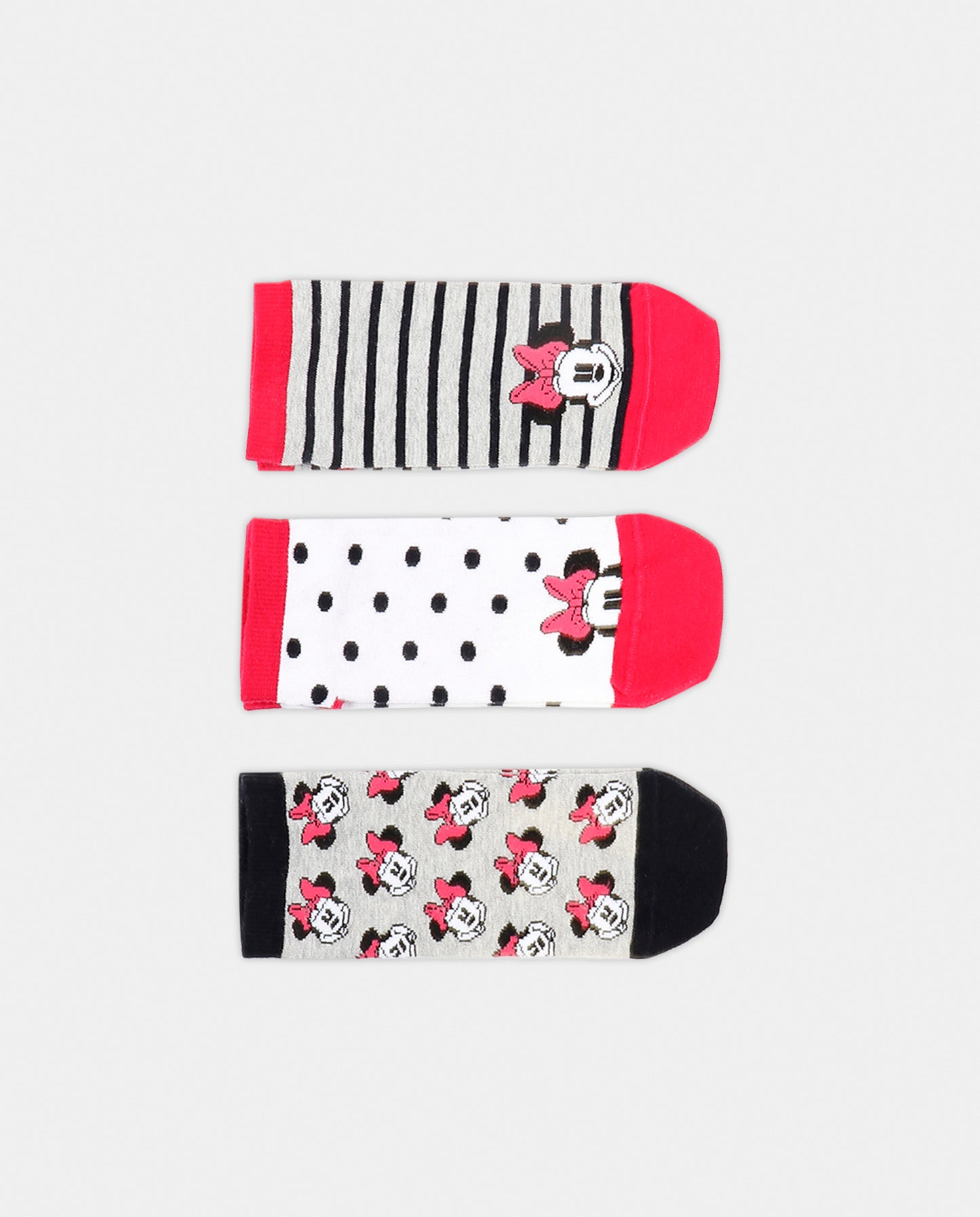 Calcetín Tobillero Minnie Couture para Mujer, (Caja de 6 unidades)