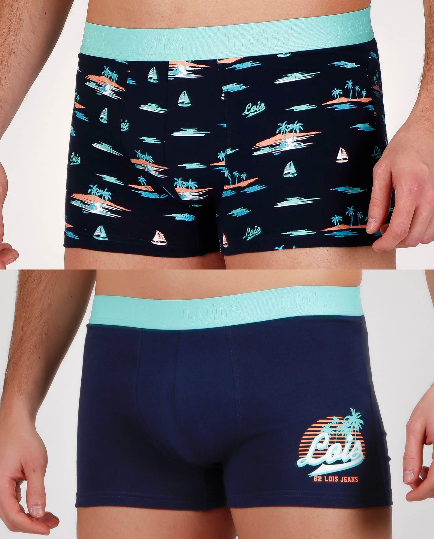 Calzoncillo/Bóxer Hawaii para Hombre, (Caja de 2 unidades)