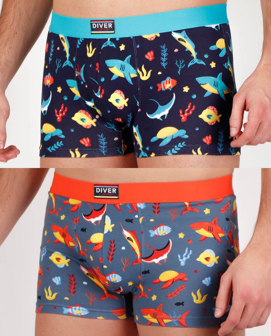 Calzoncillo/Bóxer Marine para Hombre, (Caja de 2 unidades)