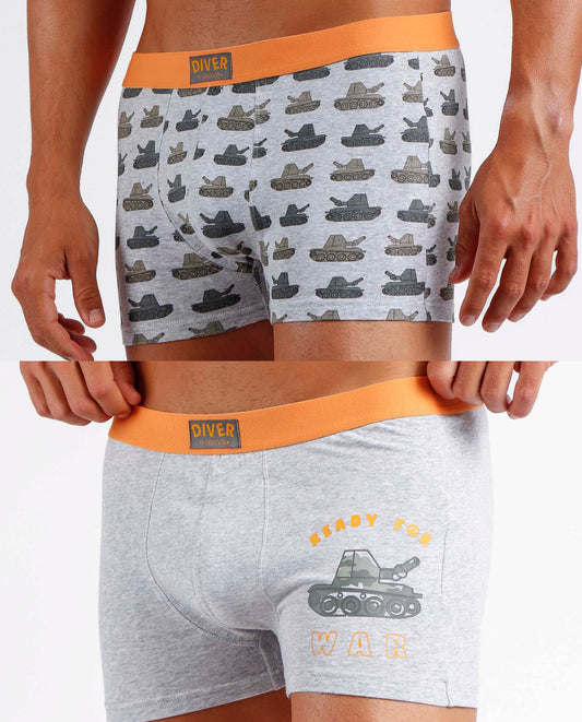 Calzoncillo/Bóxer War para Hombre, (Caja de 2 unidades)