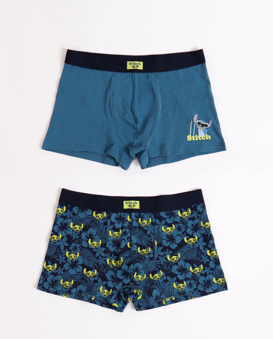 Calzoncillo/Bóxer Lilo & Stitch para Hombre, (Caja de 2 unidades)