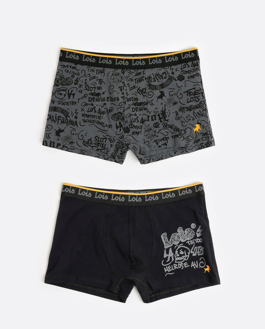Calzoncillo/Bóxer Graffiti para Hombre, (2 unidades)