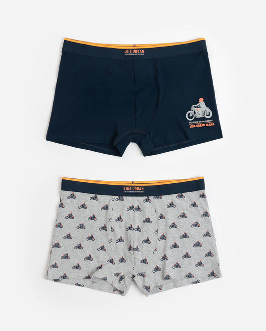 Calzoncillo/Bóxer Urban Motor para Hombre, (Caja de 2 unidades)