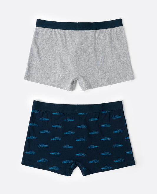 Calzoncillo/Boxer Vintage Car para Hombre, (Caja de 2 unidades)