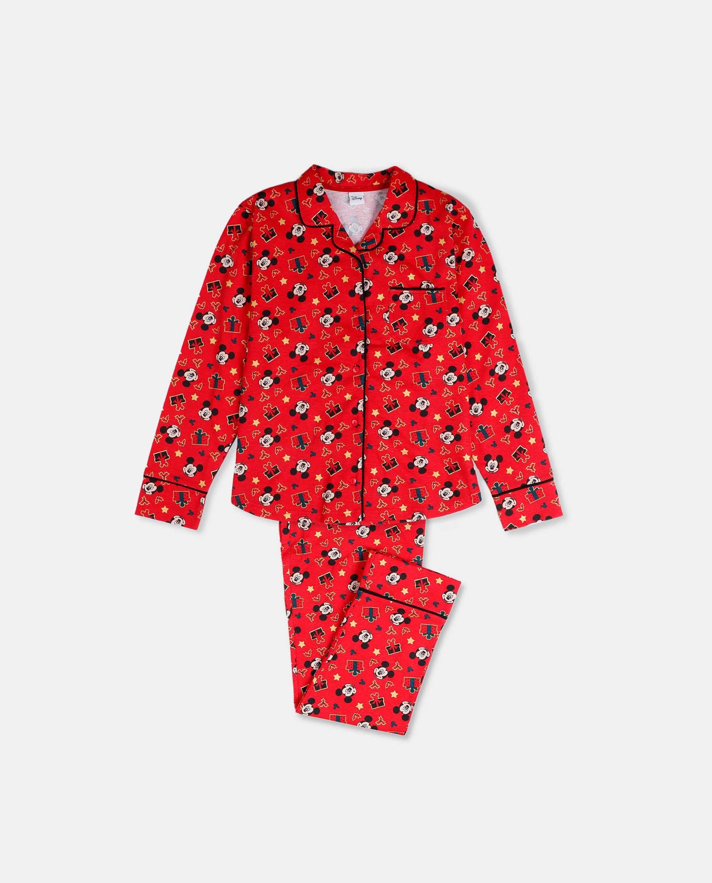 Pijama Manga Larga Abierto Mickey Christmas para Niño