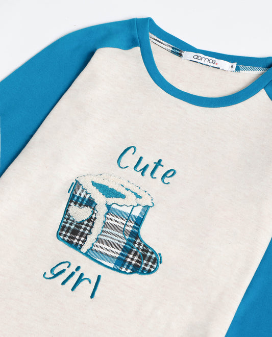 Pijama Azul Manga Larga Limited Edition para Niña