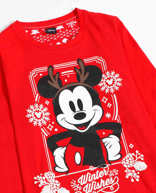 Pijama Manga Larga Mickey Christmas para Niño
