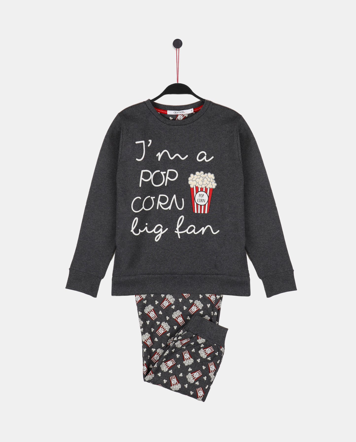 Pijama Manga Larga Pop Corn para Niño