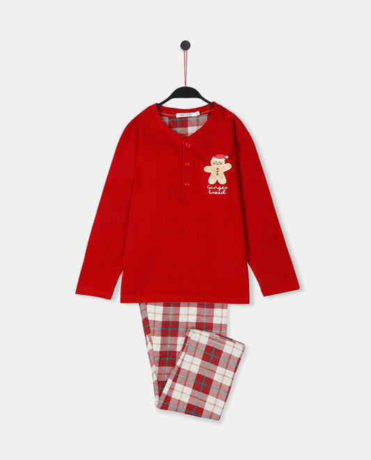 Pijama Manga Larga Gingerbread para Niño