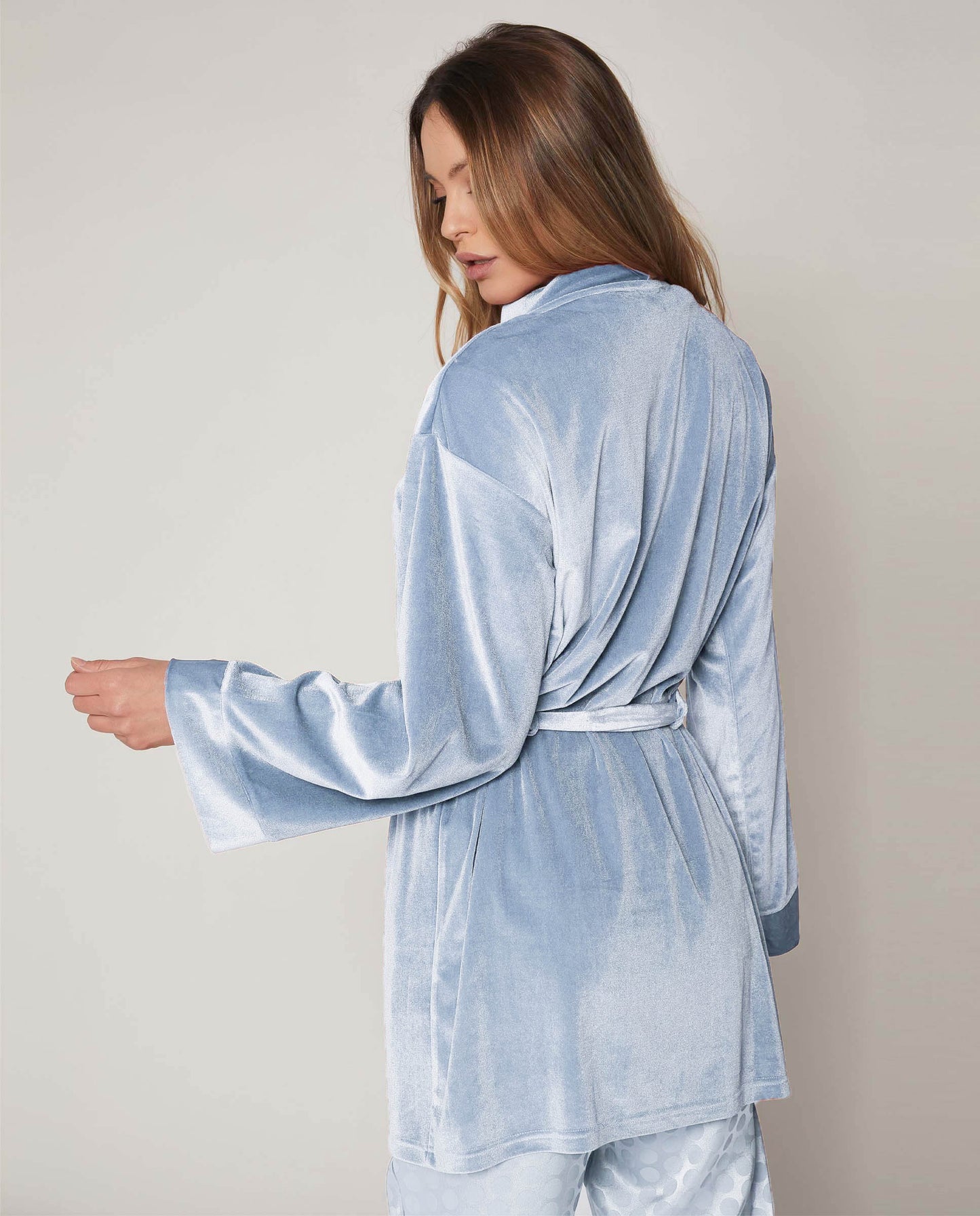 Bata Manga Larga Dots para Mujer