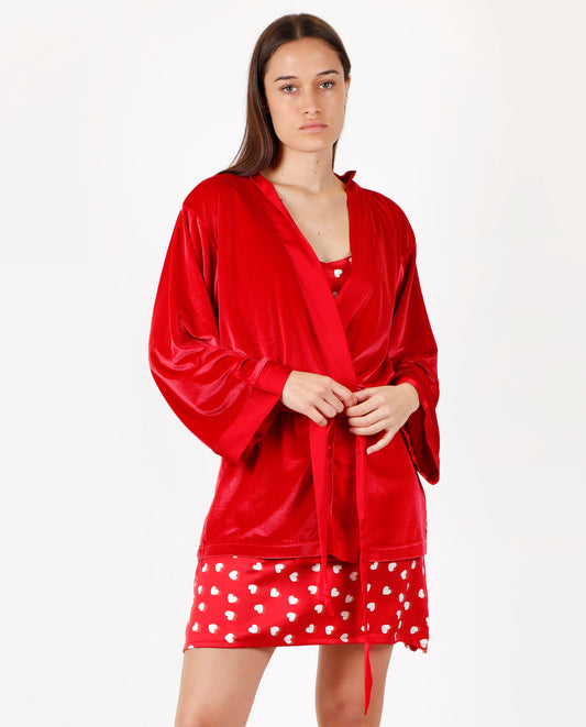 Bata Manga Larga Night para Mujer