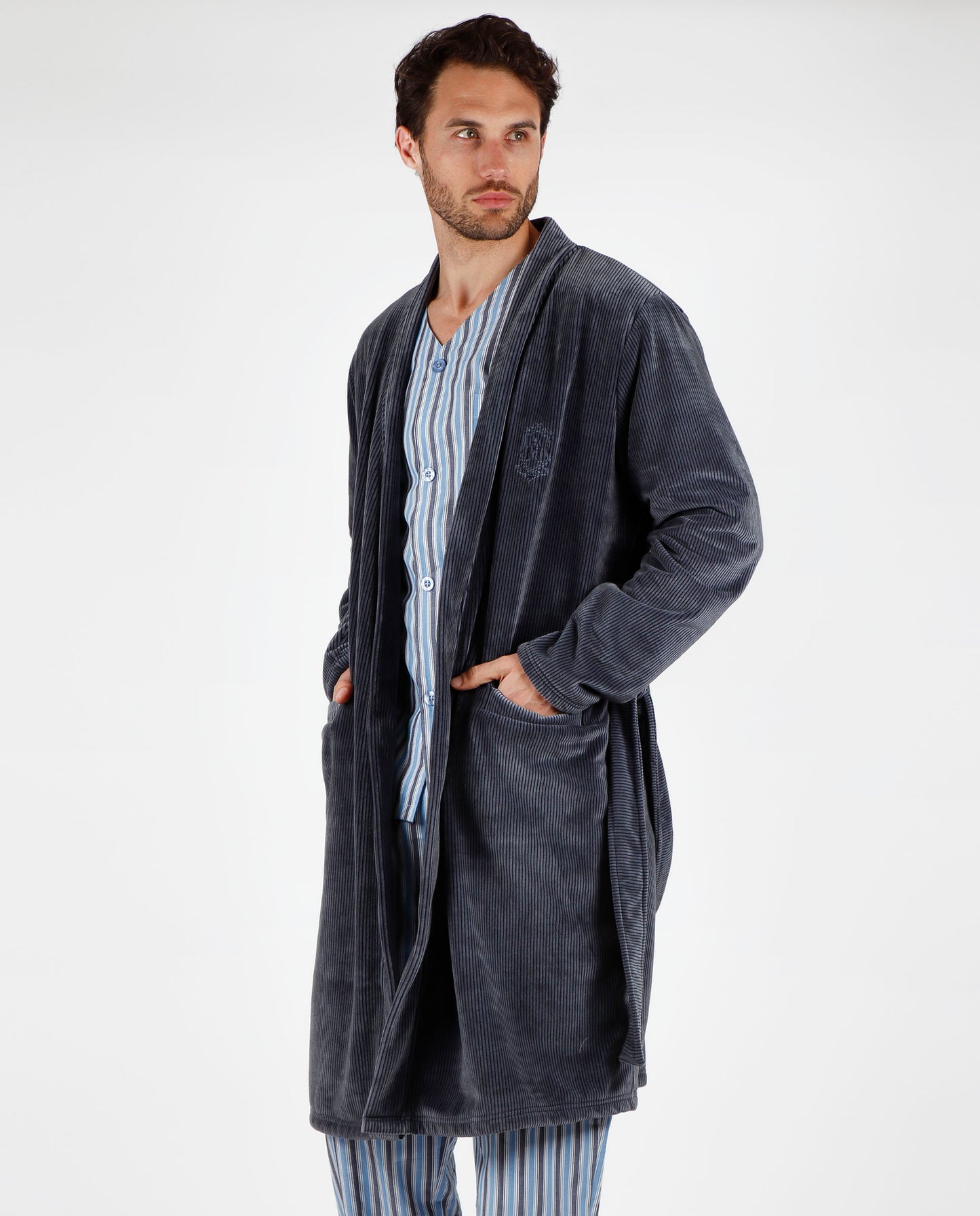 Bata Manga Larga Every Stripe para Hombre